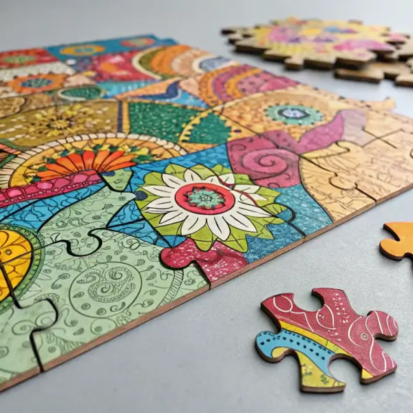 Karta Axi z puzzlami